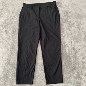 Lululemon City Sleek 5 Pocket 7/8 Leg Pants Women's 12 Black Career Travel